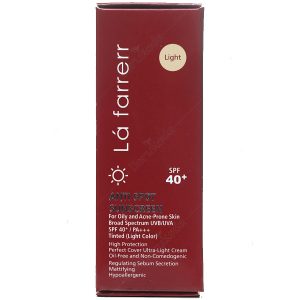 ضد آفتاب و ضدلک رنگی پوست های چرب و مستعد آکنه +SPF40