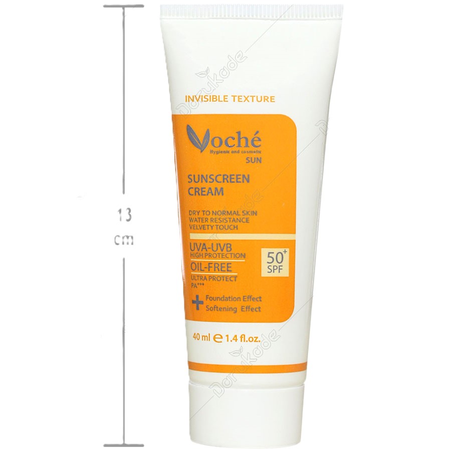 کرم ضد آفتاب پوست خشک و معمولی بی رنگ SPF50