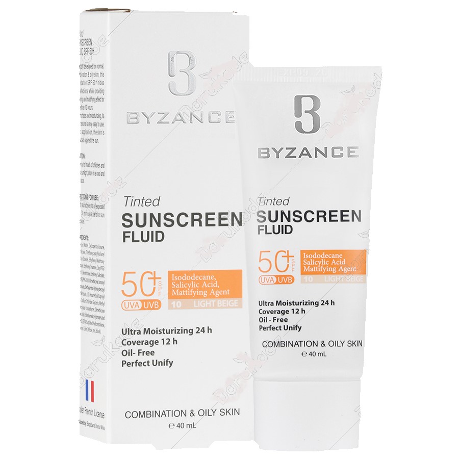 فلوئید ضد آفتاب رنگی SPF50 پوست چرب