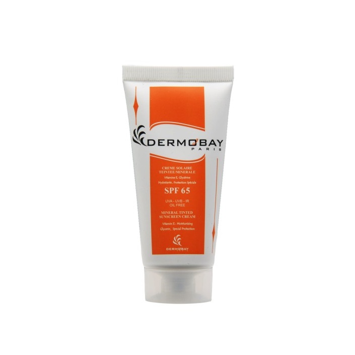 کرم ضد آفتاب درموبای پاریس مینرال SPF65 رنگی (لایت) فاقد چربی 50 میل نمای ۲
