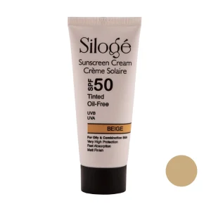 سیلوژه کرم ضد آفتاب رنگی پوست خشک و نرمال SPF+50